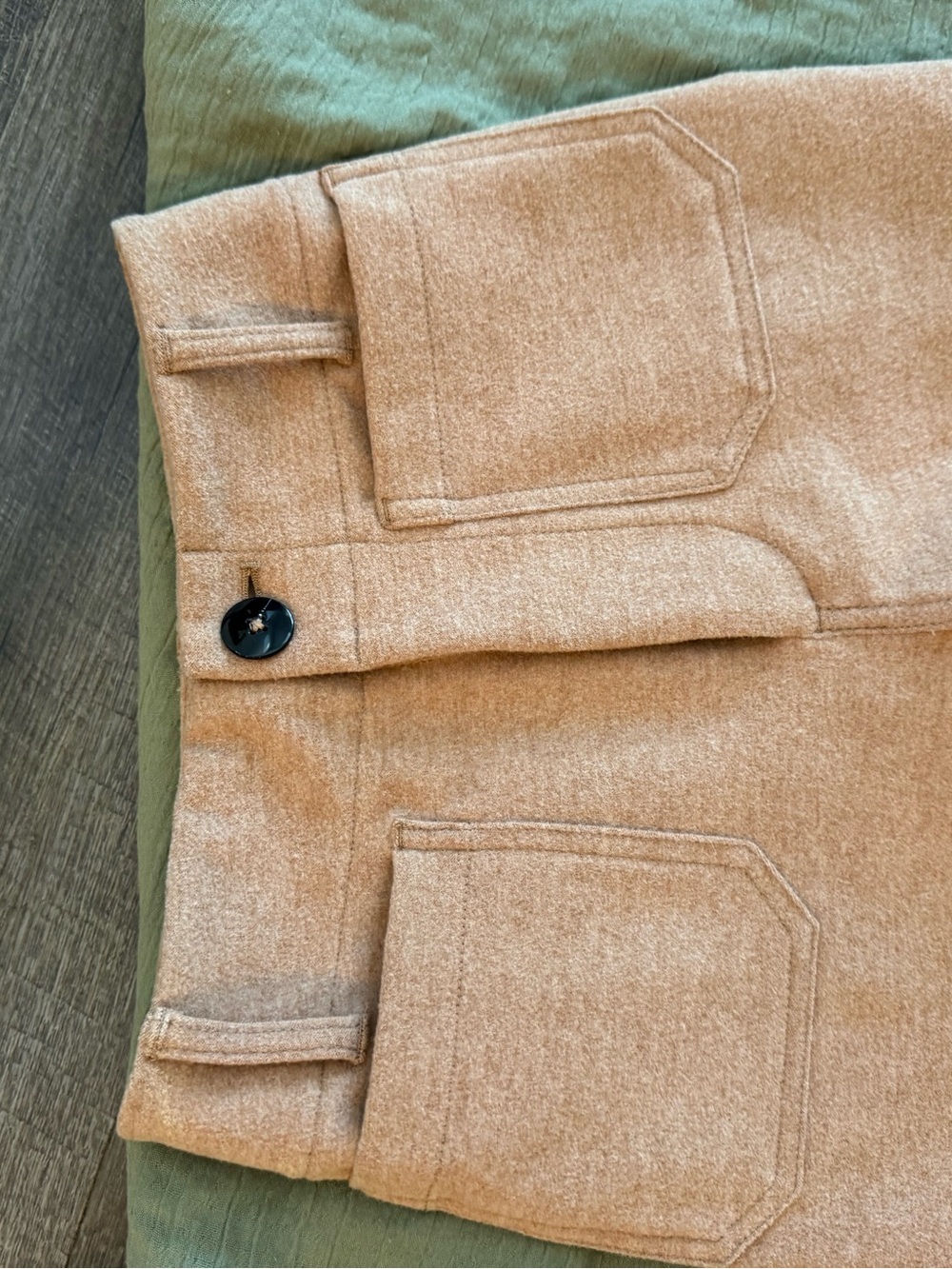Anthropologie Maeve Collette Knit Tan full length 23T